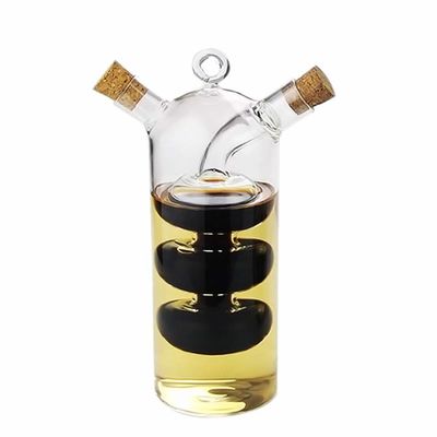 Contenedor de cocina de vidrio transparente para separar la tetera y la botella de cruet