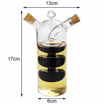 Contenedor de cocina de vidrio transparente para separar la tetera y la botella de cruet