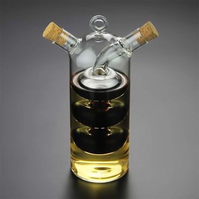 Contenedor de cocina de vidrio transparente para separar la tetera y la botella de cruet