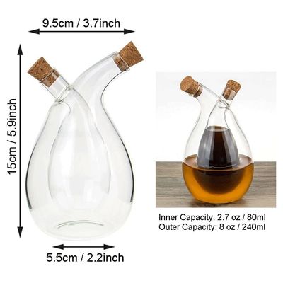 Botella de 350 ml, caldera de separación de botellas, y botella de salsa para el dispensador de aceite y vinagre de Oliver