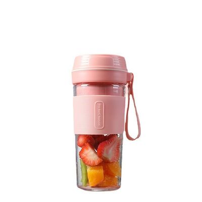 Jugo eléctrico portátil de carga USB de 280 ml para el hogar 4 cuchillas Jugo vegetal de frutas fabricante de tazas