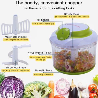Mini Manual Vegetales Frutas Ajo jengibre cebolla Meat Shredder mano Tirar Chopper Frutas