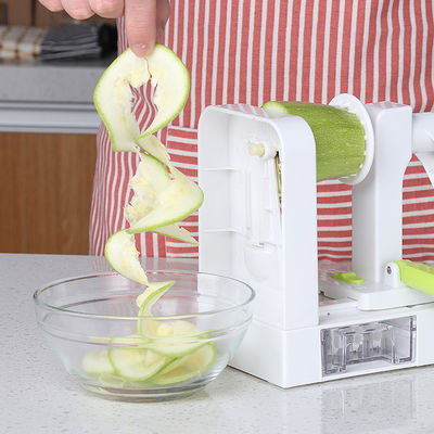 Mejorar la cocina con 5 cuchillas de cortador de vegetales en espiral ABS PS TPR 420 de acero inoxidable