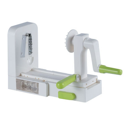 Mejorar la cocina con 5 cuchillas de cortador de vegetales en espiral ABS PS TPR 420 de acero inoxidable