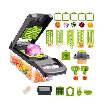 Cortador de verduras fácil 12 en 1 Cortador de alimentos Cortador de mandolina para accesorios de cocina