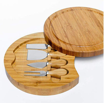 22.5*22.5*3.5cm Junta de queso de bambú de madera para OEM/ODM soportado