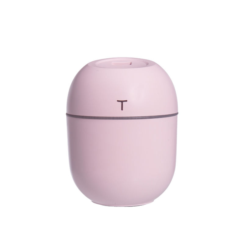 Mini Humidificador de aire portátil de ultrasonido con lámpara nocturna LED y difusor de aroma rosa