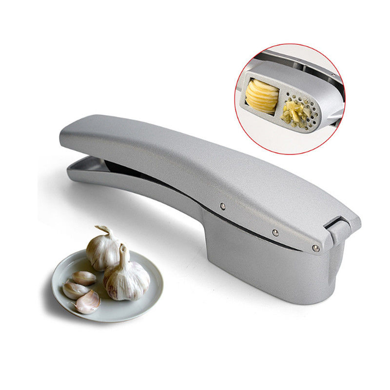 Muestra gratuita 2 en 1 Prensa manual de ajo Mincer Kitchen Garlic Chopper Slicer Portable Garlic Grinding Crusher Masher Maker Herramientas de vegetales