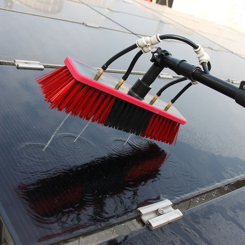 Pince para limpieza de postes alimentados con agua para eliminación de polvo de mango largo Panel solar Vidrio de ventana