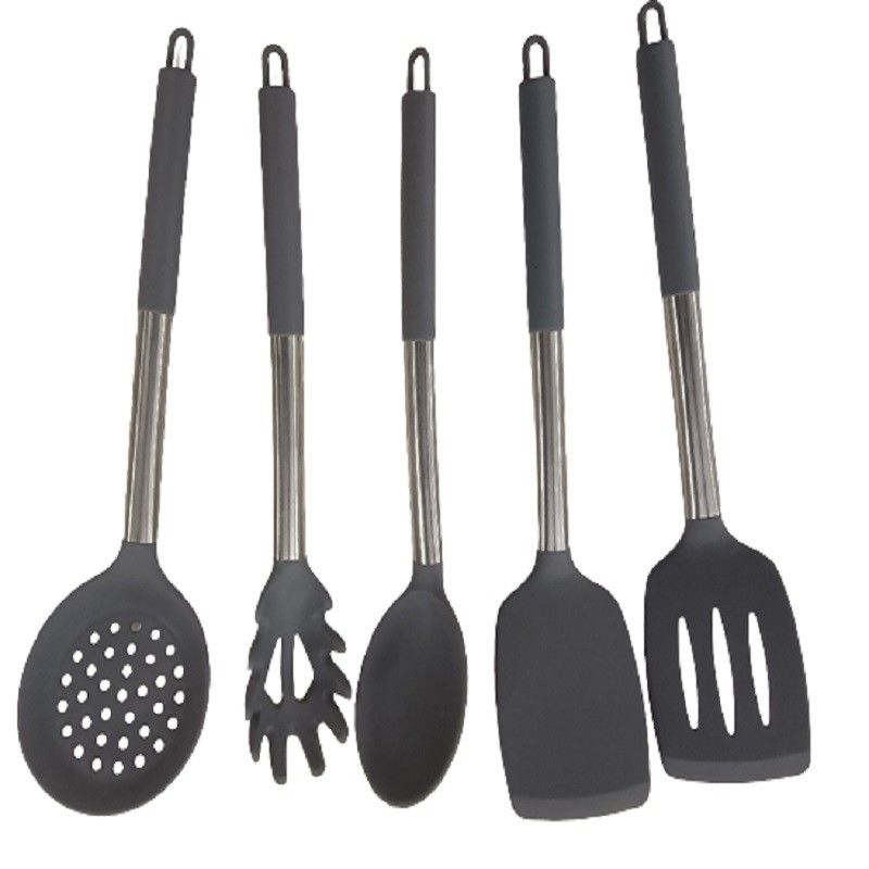 Cuchara antiadherente de silicona para freír pescado Spatula de fugas Set de utensilios de cocina para el hogar