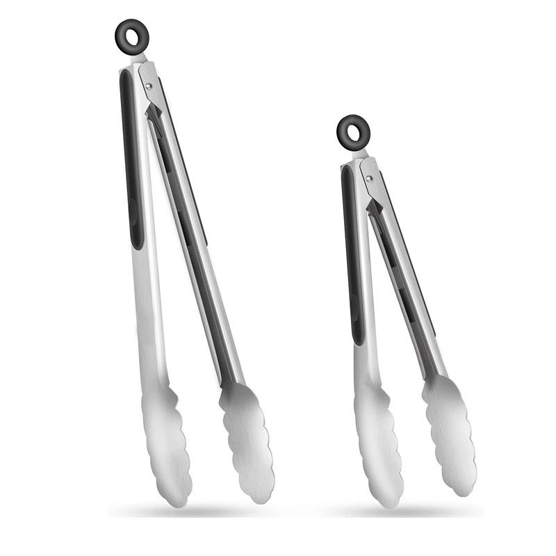 Acero inoxidable alimento aislamiento anticalor clip de pan de silicona para juegos de utensilios duraderos