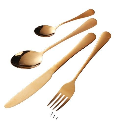 193G utensilios a granel de acero inoxidable recubierto de cubiertos de cocina cuchillo de cuchara de tenedor