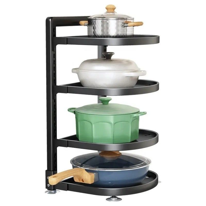 En stock 29*27*45cm G-ting 4 Tiers Rack para colgar ollas y sartenes Organización de cocina