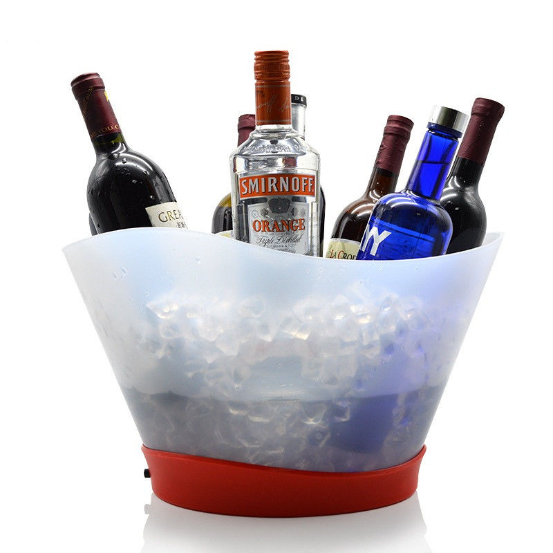 12L Recargable Light Up Painting Laser LED Bucket de hielo para champán y botella de vino