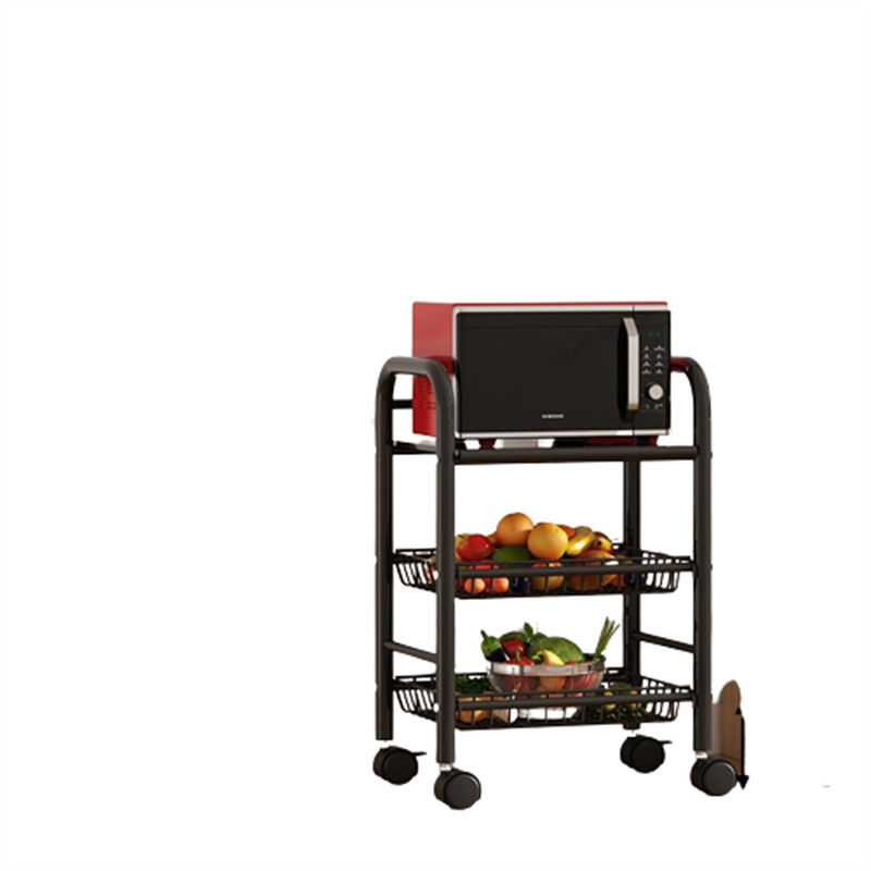 Estacionamiento de cocina multifuncional 3 4 5 capas de carretillas giratorias con ruedas