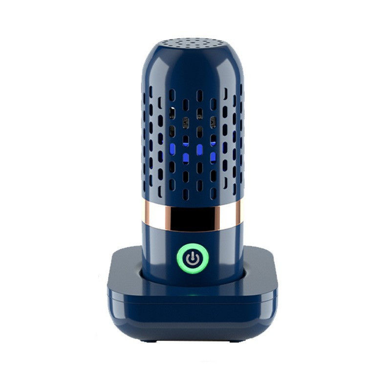 Limpiador de alimentos de forma de cápsula con batería inalámbrica para hogares pequeños Color azul oscuro