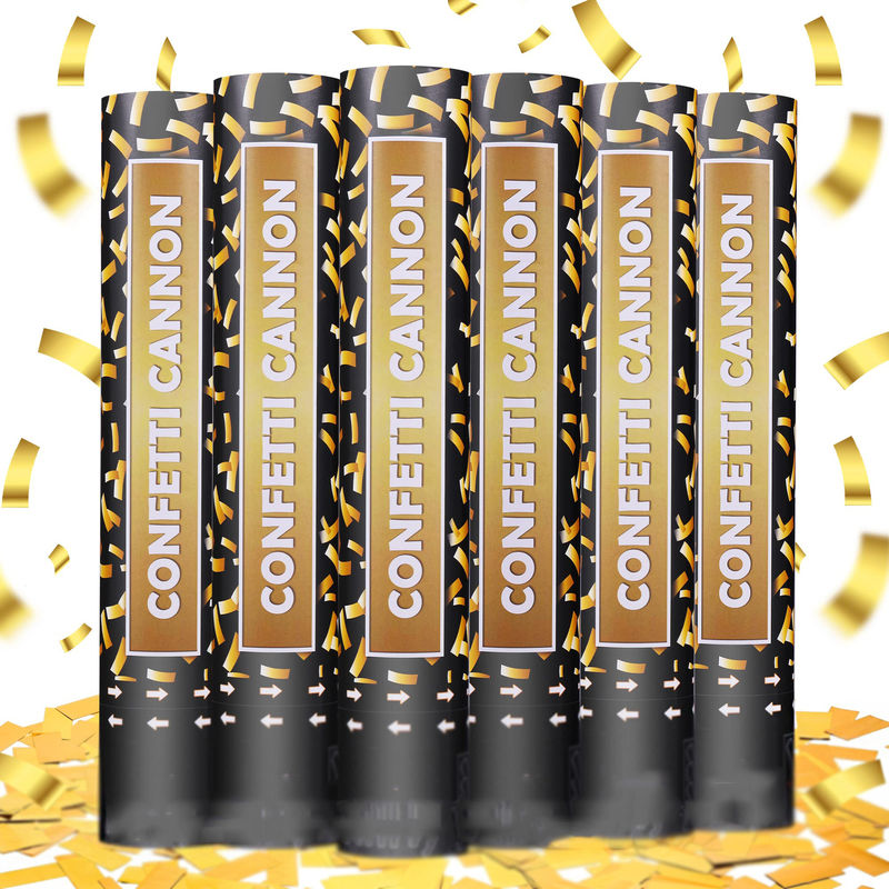 40cm Multicolor Partida biodegradable Confecho de popper Cañones para celebraciones coloridas