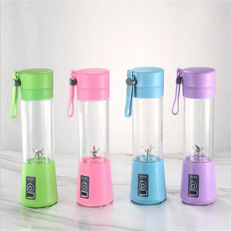 Mezclador de jugos eléctrico portátil compacto de 380 ml para mezclar frutas en la cocina doméstica