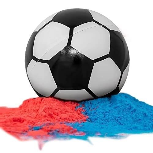 Revelando el género Requisitos Confetti relleno de polvo 14*14*14cm Fútbol para celebraciones de bebés