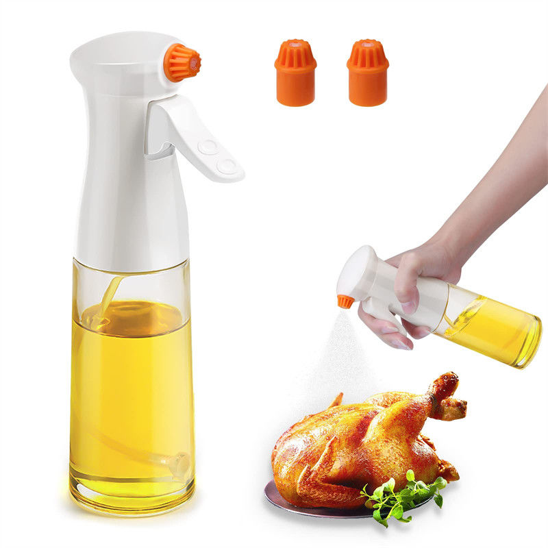 Botella de aceite de oliva de 200 ml botella de aceite de cocina duradera botella de plástico para herramientas de cocina