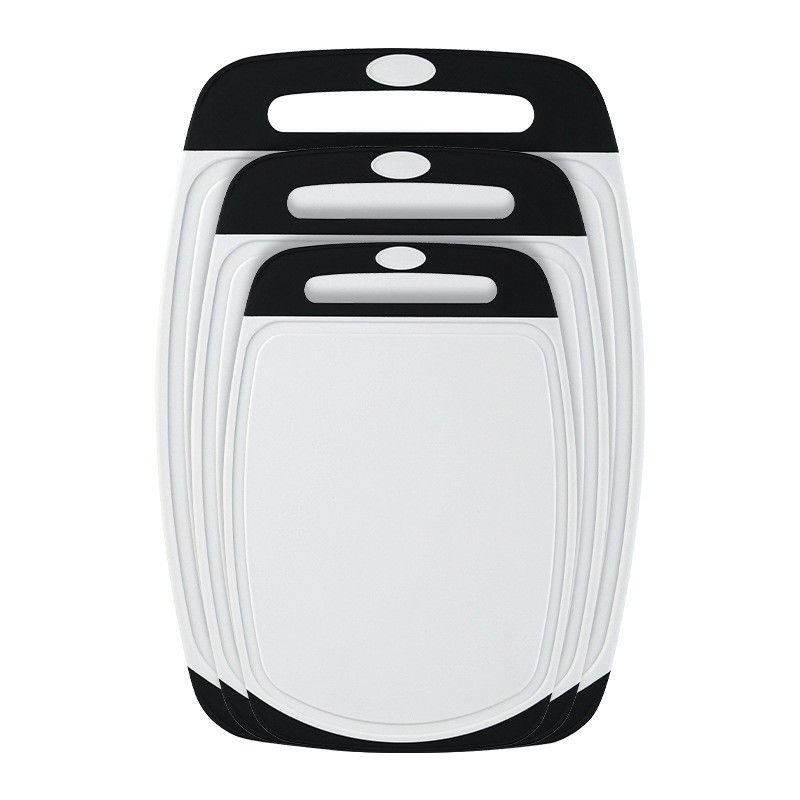 Logotipo personalizado de cocina antiderrapante 3 PCS Bloques de corte de plástico para cortadores de verduras