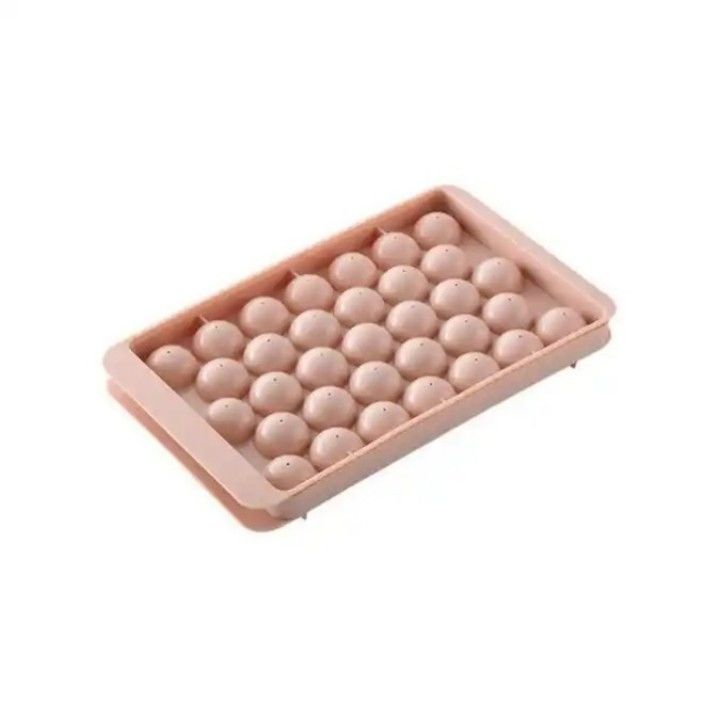 bandeja de hielo circular de plástico de PP para el verano para el chocolate 33/18 células de forma redonda de la caja de hielo