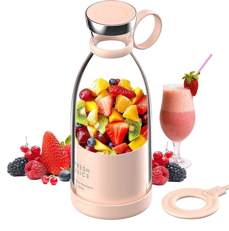 Exprimidor eléctrico PC de silicona portátil 40W USB taza recargable para batidos y frutas