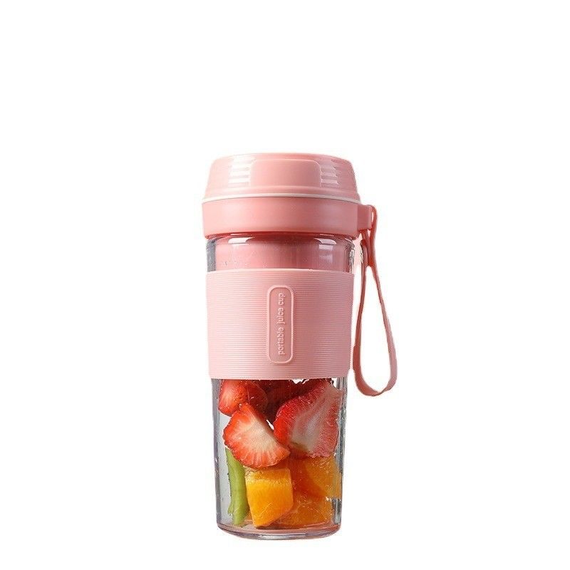 Jugo eléctrico portátil de carga USB de 280 ml para el hogar 4 cuchillas Jugo vegetal de frutas fabricante de tazas