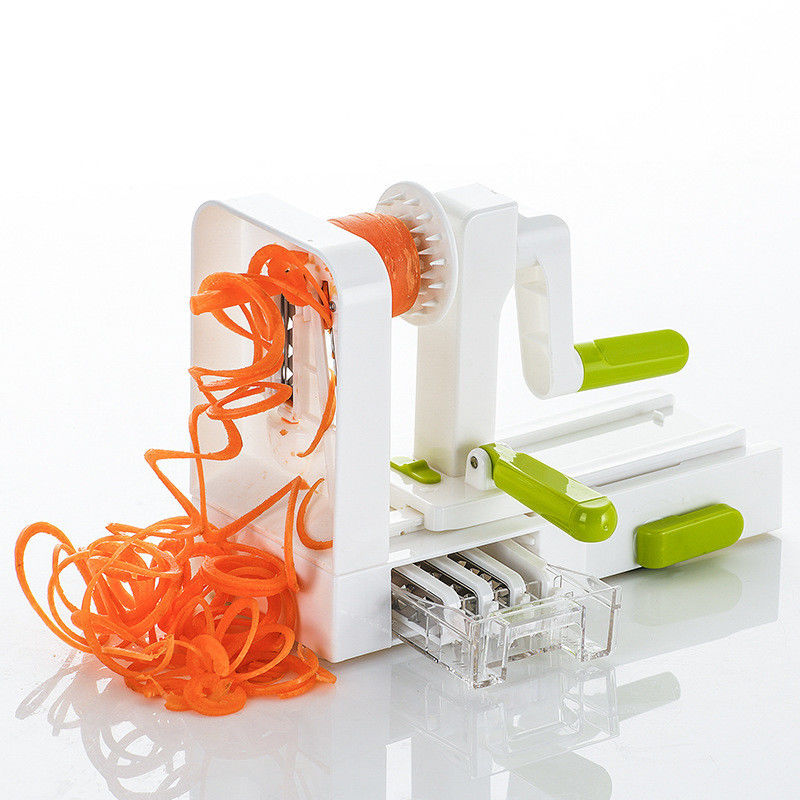 Grateadora de frutas y verduras rotativa 5 en 1 multi cocina manual cortadora de cinta cortadora espiral