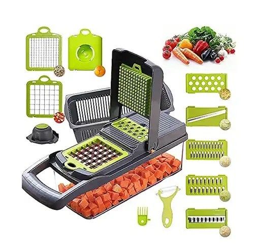 Cortador de verduras fácil 12 en 1 Cortador de alimentos Cortador de mandolina para accesorios de cocina